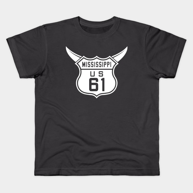 Devil's Highway 61 - Crossroads Kids T-Shirt by Pitchin' Woo Design Co.